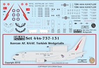 1:144 Korean AF. RAAF, Turkish AF Boeing 737 'Wedgetail''