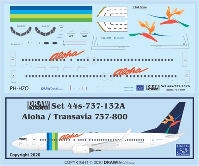 1:144 Aloha (hybrid Transavia cs) Boeing 737-800