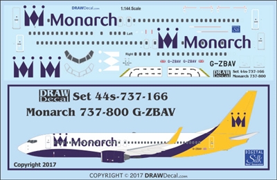 1:144 Monarch Airlines Boeing 737-800