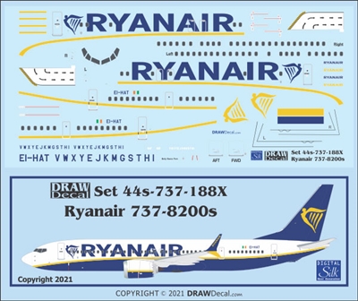 1:144 Ryanair Boeing 737-8200