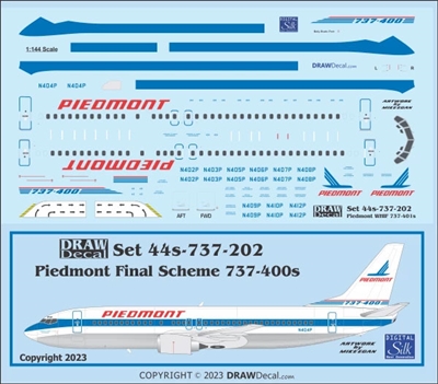 1:144 Piedmont Airlines Boeing 737-400