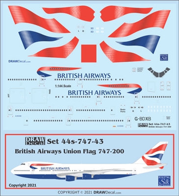 1:144 British Airways 'Chatham Flag' Boeing 747-200B