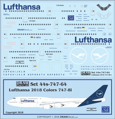 1:144 Lufthansa (2018 cs) Boeing 747-8I
