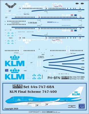 1:144 KLM (2014 cs)  '100 Years' Boeing 747-400