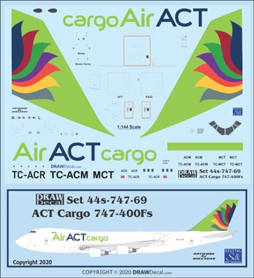 1:144 ACT Air Cargo Boeing 747-400F