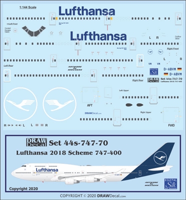 1:144 Lufthansa (2018 cs) Boeing 747-400