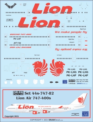 1:144 Lion AIr Boeing 747-400