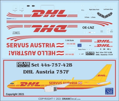 1:144 DHL 'Hello Austria' Boeing 757-200PCF