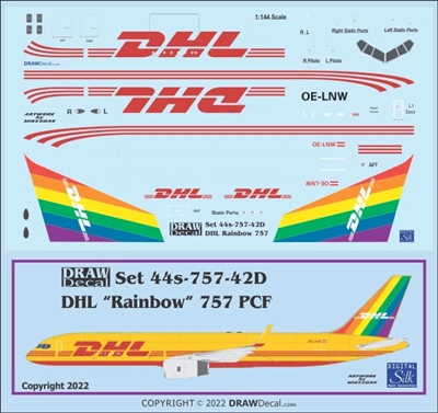 1:144 DHL (Rainbow Tail) Boeing 757-200PF
