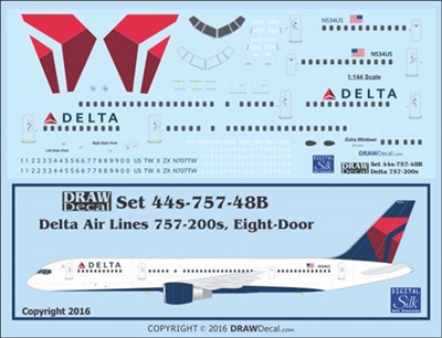 1:144 Delta Airlines Boeing 757-200 (8 door)