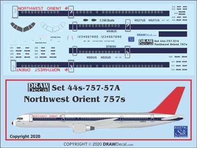 1:144 Northwest Orient Boeing 757-200
