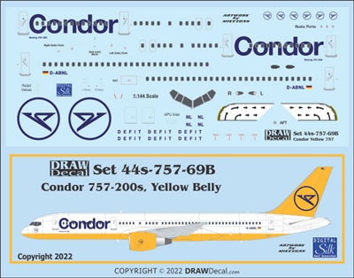 1:144 Condor (yellow belly cs) Boeing 757-200