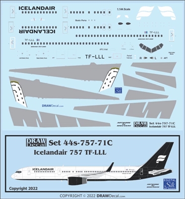 1:144 Icelandair (hybrid cs) Boeing 757-200 (with Corogard)