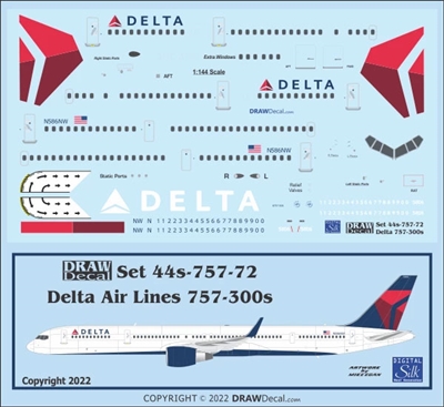 1:144 Delta Airlines Boeing 757-300