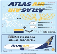 1:144 Atlas Air Boeing 767-300ER N640GT, N641GT