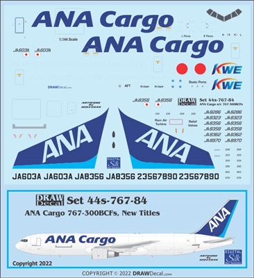 1:144 All Nippon Cargo (later titles) Boeing 767-300BCF