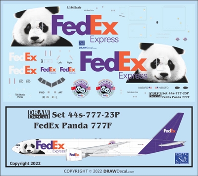1:144 FedEx 'Panda Express' (2010) Boeing 777-2F