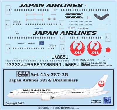 1:144 Japan Airlines Boeing 787-9