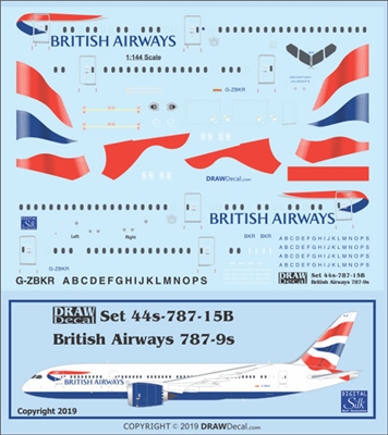 1:144 British Airways Boeing 787-9