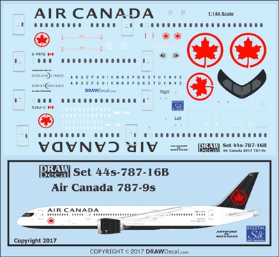 1:144 Air Canada (2017 cs)  Boeing 787-9