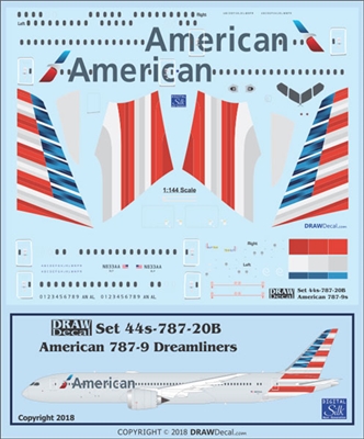 1:144 American Airlines Boeing 787-9