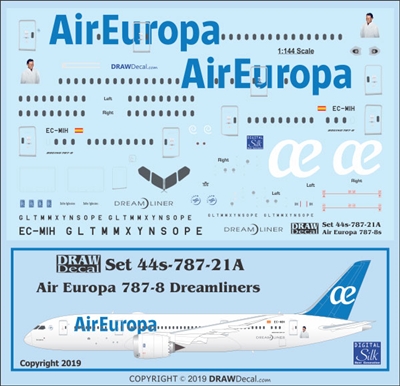 1:144 Air Europa Boeing 787-8
