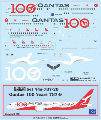 1:144 QANTAS '100 Years' Boeing 787-9