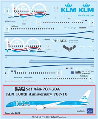 1:144 KLM '100 Years' Boeing 787-10