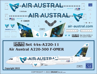 1:144 Air Austral A220-300 (F-OMER)