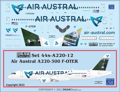 1:144 Air Austral A220-300 (F-OTER)