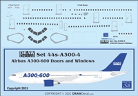 1:144 Airbus A.300-600 Doors & Windows