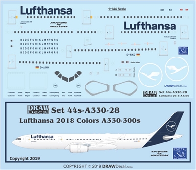 1:144 Lufthansa (2018 cs) Airbus A.330-300