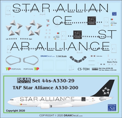 1:144 TAP Air Portugal 'Star Alliance' Airbus A.330-200
