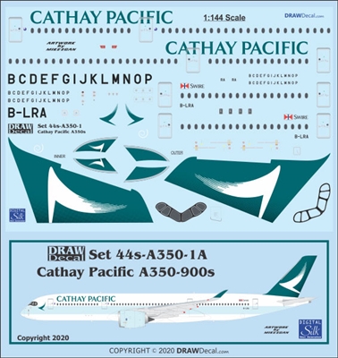 1:144 Cathay Pacific (2015 cs) Airbus A.350-900