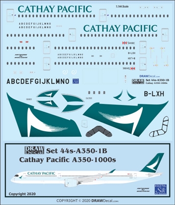 1:144 Cathay Pacific (2015 cs) Airbus A.350-1000