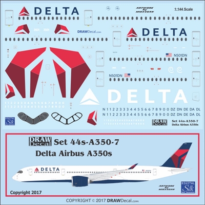 1:144 Delta Airlines Airbus A350-900