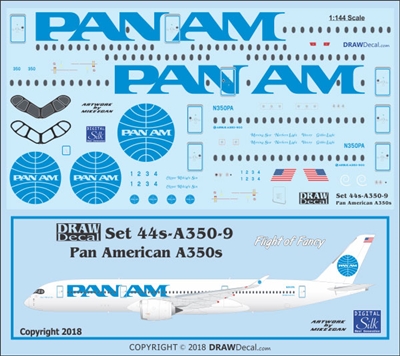 1:144 Pan Am 'billboard' Airbus A.350-900