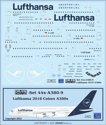 1:144 Lufthansa (2018 cs) Airbus A.380