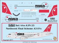 1:144 NWA Northwest Airbus A.319