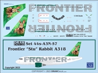 1:144 Frontier 'Stu the Rabbit' Airbus A.318