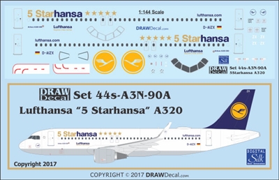 1:144 Lufthansa "5 Starhansa" Airbus A.320