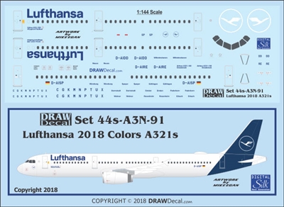 1:144 Lufthansa (2018 cs) Airbus A.321