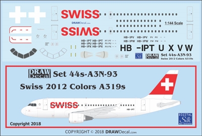 1:144 Swiss (2012 cs) Airbus A.319