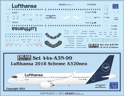 1:144 Lufthansa (2018 cs) Airbus A.320NEO