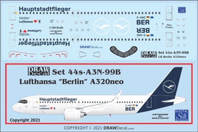 1:144 Lufthansa (2018 cs) 'Haupstadtflieger' Airbus A.320NEO