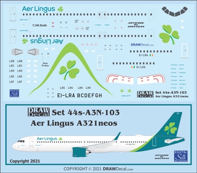 1:144 Aer Lingus (2019 cs) Airbus A.321 NEO