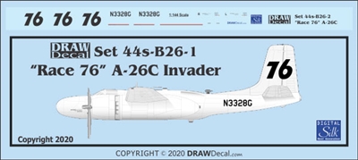 1:144 'Race 76' A-26C Invader