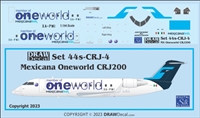 1:144 Mexicana Oneworld Alliance CRJ 200