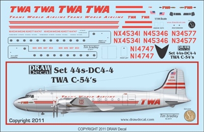 1:144 Trans World Airlines Douglas DC-4