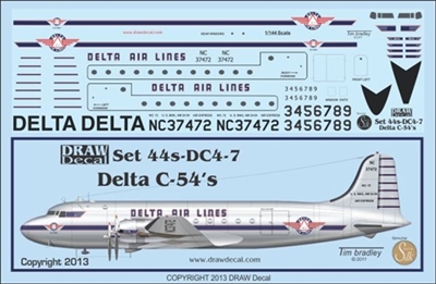 1:144 Delta Airlines Douglas C-54 (DC-4)